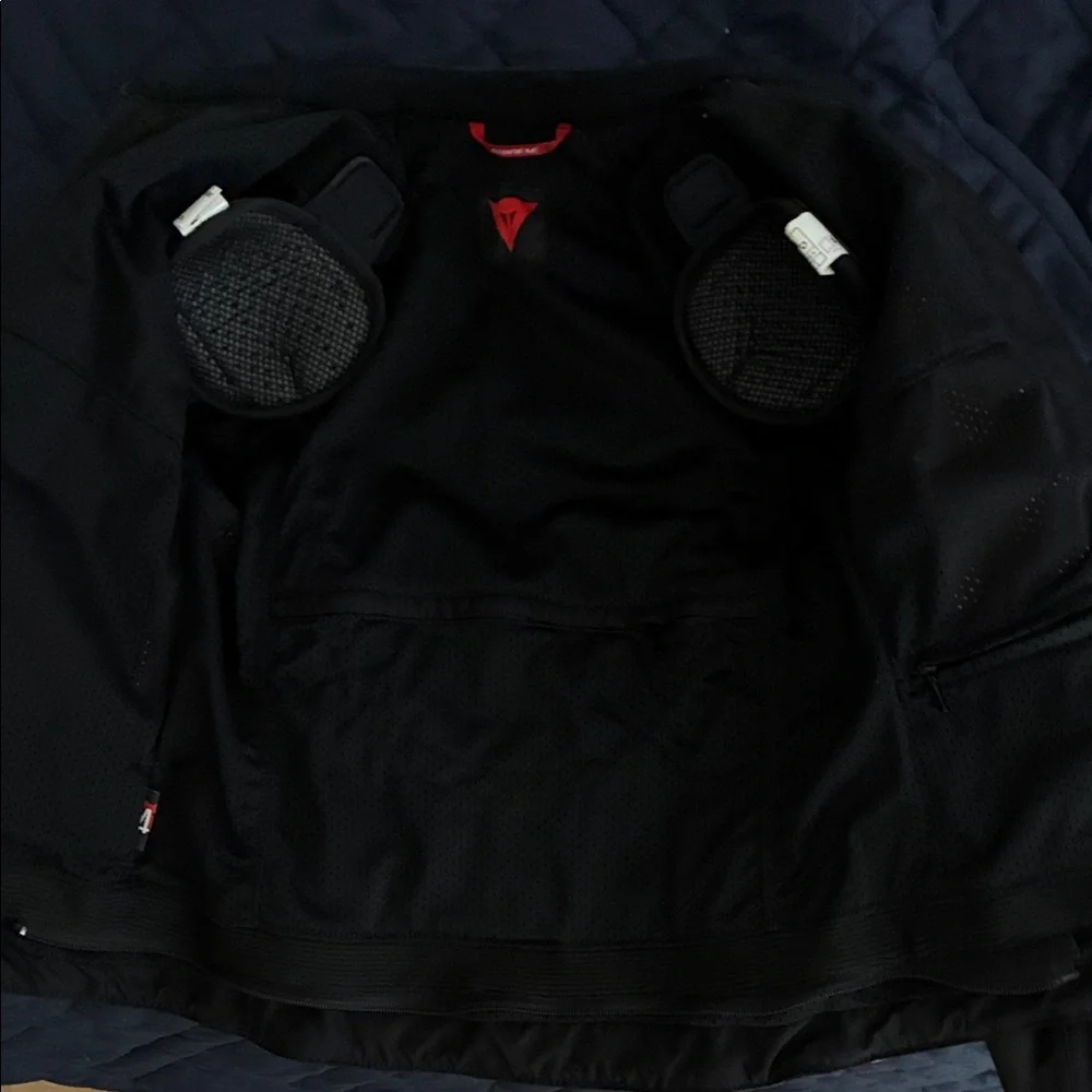Dainese Women's Black and Pink Leather Motorcycle Jacket - Picture 4 of 5